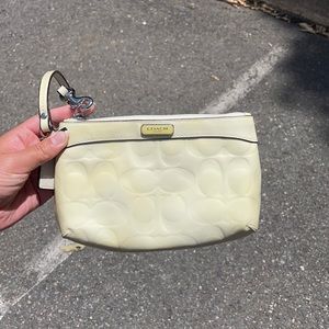 Coach Patent Leather Logo Wristlet